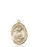 St. Catherine Laboure Medal<br/>8021 Oval, 14kt Gold