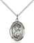 St. Christopher Medal<br/>8022 Oval, Sterling Silver