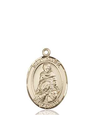St. Daniel Medal<br/>8024 Oval, 14kt Gold