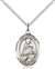 St. Daniel Medal<br/>8024 Oval, Sterling Silver