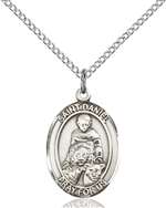 St. Daniel Medal<br/>8024 Oval, Sterling Silver