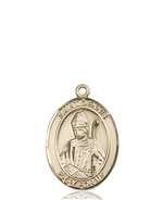 St. Dennis Medal<br/>8025 Oval, 14kt Gold