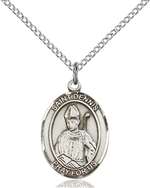 St. Dennis Medal<br/>8025 Oval, Sterling Silver