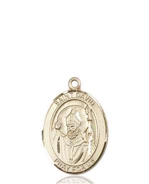 St. David of Wales Medal<br/>8027 Oval, 14kt Gold