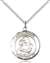 St. Clare of Assisi Medal<br/>8028 Round, Sterling Silver