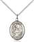 St. Clare of Assisi Medal<br/>8028 Oval, Sterling Silver