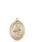 St. Jane of Valois Medal<br/>8029 Oval, 14kt Gold