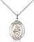 St. Jane of Valois Medal<br/>8029 Oval, Sterling Silver