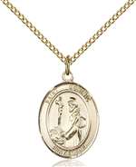St. Dominic De Guzman Medal<br/>8030 Oval, Gold Filled