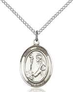 St. Dominic De Guzman Medal<br/>8030 Oval, Sterling Silver