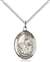 St. Dymphna Medal<br/>8032 Oval, Sterling Silver