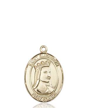 St. Elizabeth of Hungary Medal<br/>8033 Oval, 14kt Gold