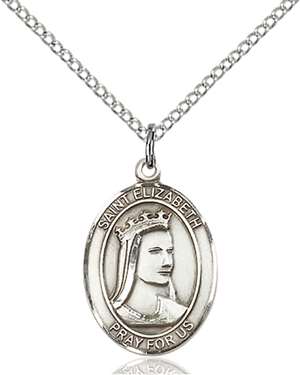 St. Elizabeth of Hungary Medal<br/>8033 Oval, Sterling Silver