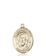 St. Francis De Sales Medal<br/>8035 Oval, 14kt Gold