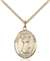 St. Francis of Assisi Medal<br/>8036 Oval, Gold Filled