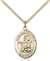 St. Francis Xavier Medal<br/>8037 Oval, Gold Filled