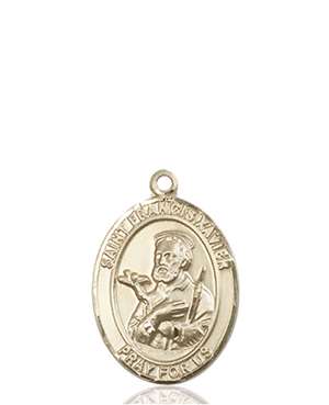 St. Francis Xavier Medal<br/>8037 Oval, 14kt Gold