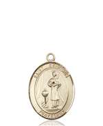 St. Genesius of Rome Medal<br/>8038 Oval, 14kt Gold