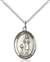 St. Genesius of Rome Medal<br/>8038 Oval, Sterling Silver