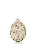 St. Gabriel the Archangel Medal<br/>8039 Oval, 14kt Gold