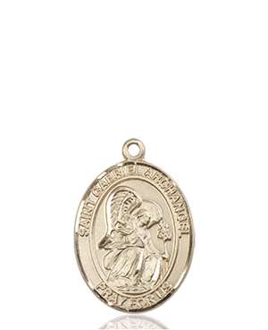 St. Gabriel the Archangel Medal<br/>8039 Oval, 14kt Gold