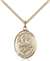 St. George/Paratrooper Medal<br/>8040 Oval, Gold Filled