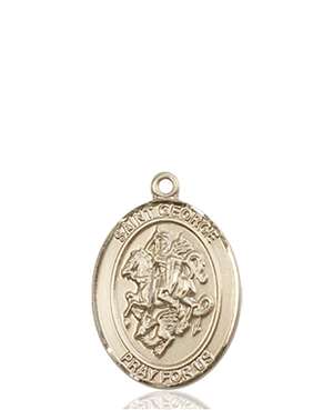 St. George Medal<br/>8040 Oval, 14kt Gold