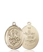 St. George / Army Medal<br/>8040 Oval, 14kt Gold