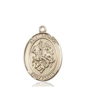St. George/Paratrooper Medal<br/>8040 Oval, 14kt Gold