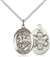 St. George / Emt Medal<br/>8040 Oval, Sterling Silver