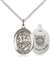 St. George / Coast Guard Medal<br/>8040 Oval, Sterling Silver