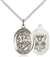 St. George / Navy Medal<br/>8040 Oval, Sterling Silver