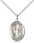 St. Genevieve Medal<br/>8041 Oval, Sterling Silver