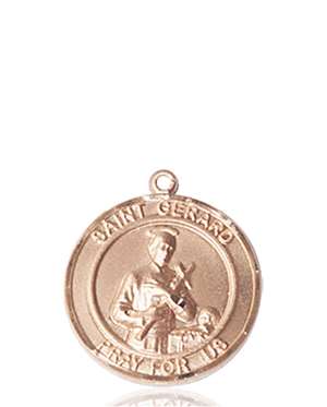 St. Gerard Medal<br/>8042 Round, 14kt Gold