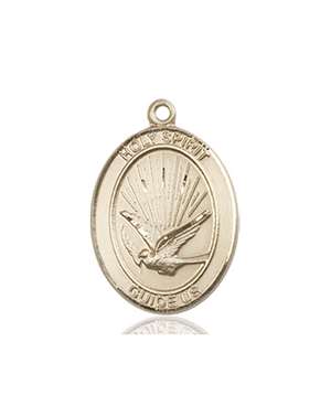 Holy Spirit Medal<br/>8044 Oval, 14kt Gold