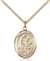 St. Hubert of Liege Medal<br/>8045 Oval, Gold Filled