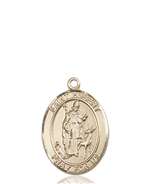 St. Hubert of Liege Medal<br/>8045 Oval, 14kt Gold