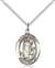 St. Hubert of Liege Medal<br/>8045 Oval, Sterling Silver