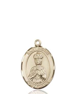 St. Henry II Medal<br/>8046 Oval, 14kt Gold