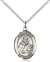 St. Isidore of Seville Medal<br/>8049 Oval, Sterling Silver