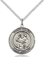 St. James the Greater Medal<br/>8050 Round, Sterling Silver