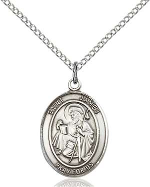 St. James the Greater Medal<br/>8050 Oval, Sterling Silver