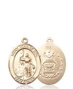 St. Joan Of Arc / Air Force Medal<br/>8053 Oval, 14kt Gold