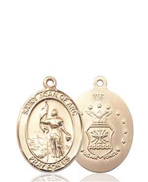 St. Joan Of Arc / Air Force Medal<br/>8053 Oval, 14kt Gold