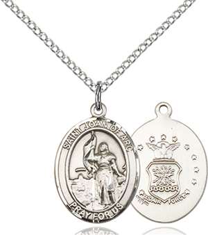 St. Joan Of Arc / Air Force Medal<br/>8053 Oval, Sterling Silver