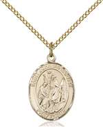 St. John the Baptist Medal<br/>8054 Oval, Gold Filled