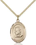 St. John Bosco Medal<br/>8055 Oval, Gold Filled