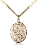 St. John the Apostle Medal<br/>8056 Oval, Gold Filled