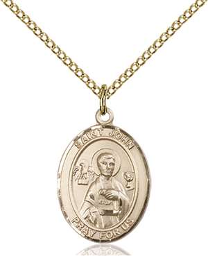 St. John the Apostle Medal<br/>8056 Oval, Gold Filled