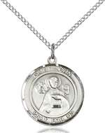 St. John the Apostle Medal<br/>8056 Round, Sterling Silver